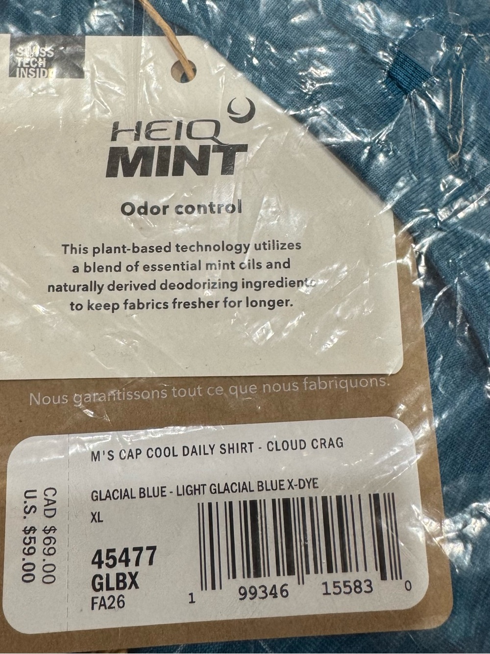 Nwt Patagonia Men's Capilene® Cool
Daily Shirt - Cloud Crag size XL - Picture 5 of 6